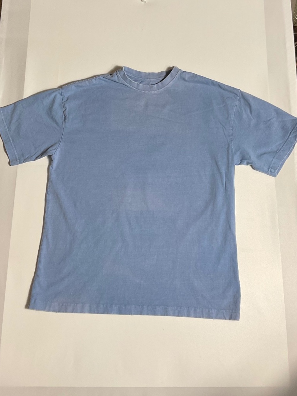 RSQ Oversized Plain Tee Small Slate Blue Crewneck Cotton